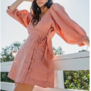 Free People Blush Wrap Dress: Carino Mini Dress